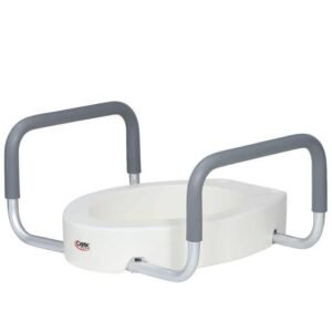 Raised Toilet Seat with Padded Arms